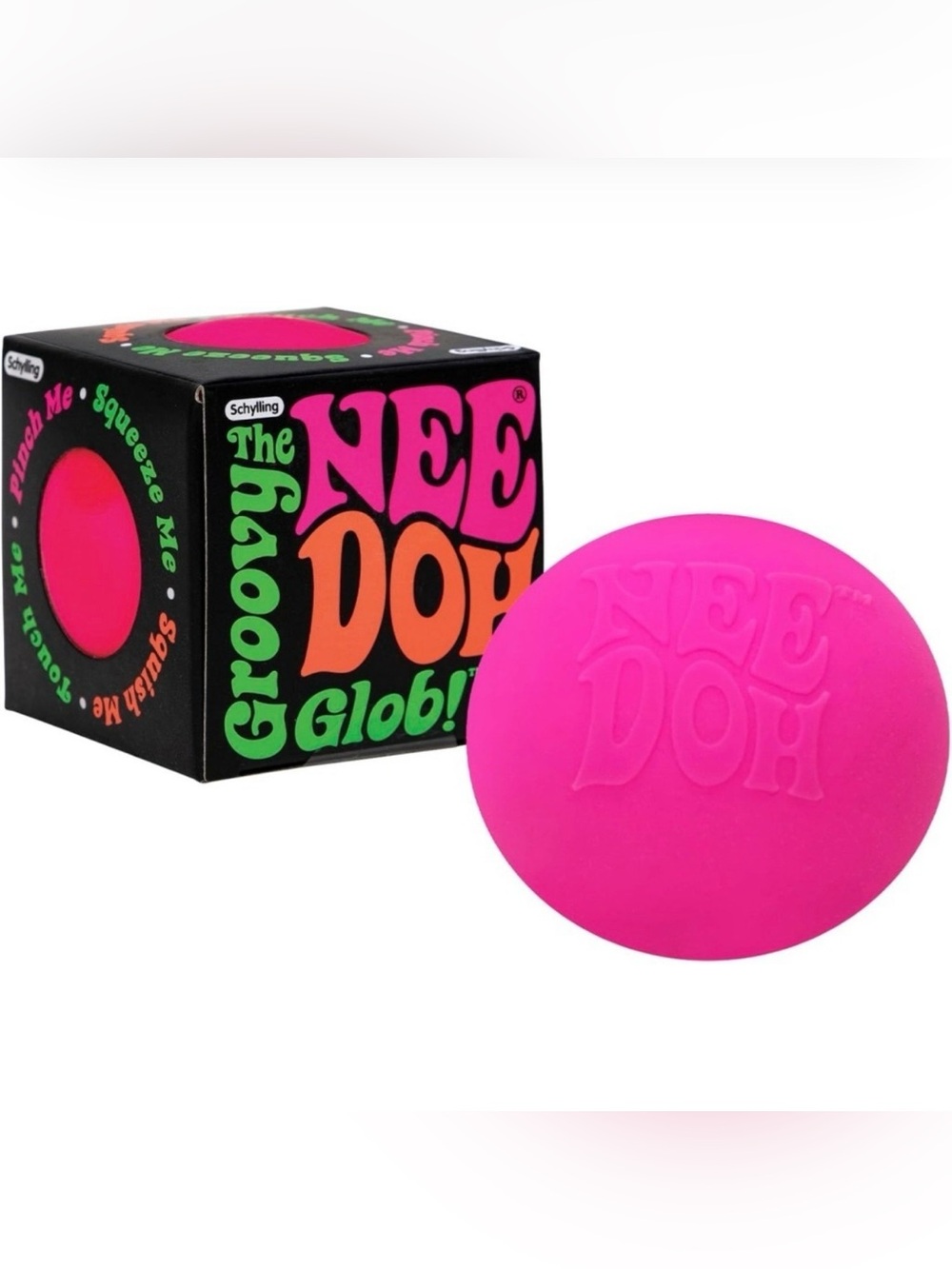 NeeDoh Groovy Glob Stress Ball - Bright Pink